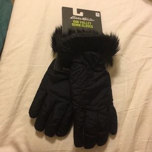Eddie Bauer Sun Valley Down Gloves (Women’s Medium